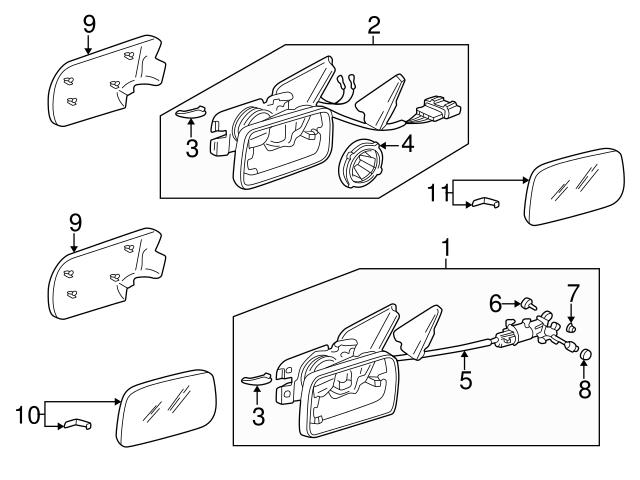 Genuine VW/Audi 4A0959577 Door Mirror Drive Motor - Audi, VW ...