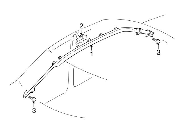 Genuine VW/Audi 4B0880756A Curtain Air Bag Bracket; Right - Audi 
