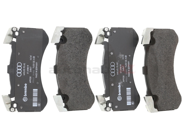 4G0698151AF Genuine VW/Audi Brake Pad Set; Front