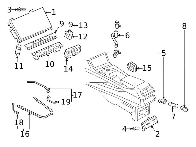 Genuine VW/Audi 4KE947355L Courtesy Light; Left Upper | AU4KE947355L