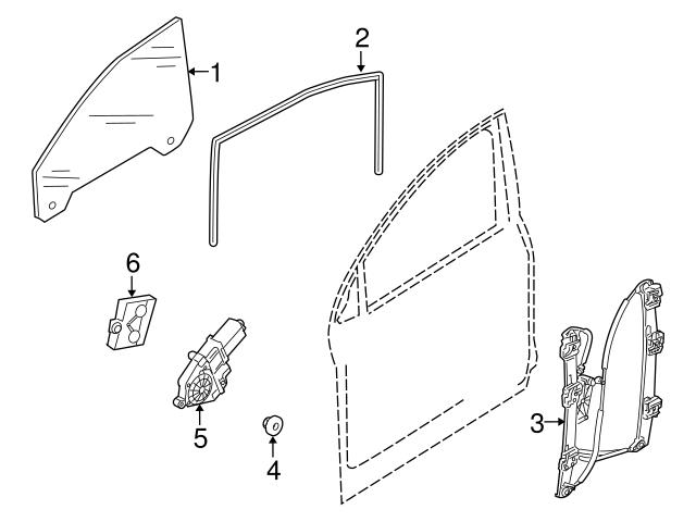 Window Channel Left Genuine VW/Audi 4L0837439B Window Channel; Left - Audi | 4L0837439 ...