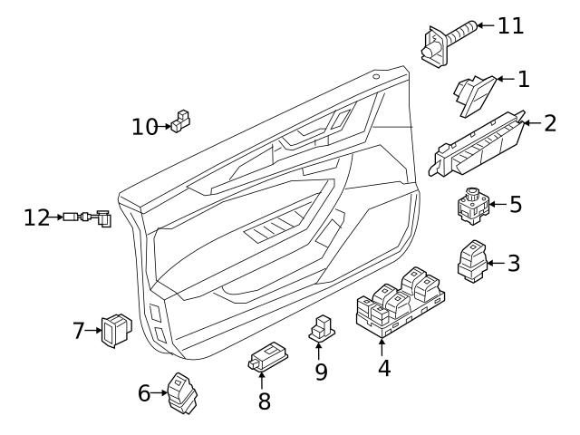 Genuine VW/Audi 4N0947356 Courtesy Light; Left, Right - Audi | AU4N0947356