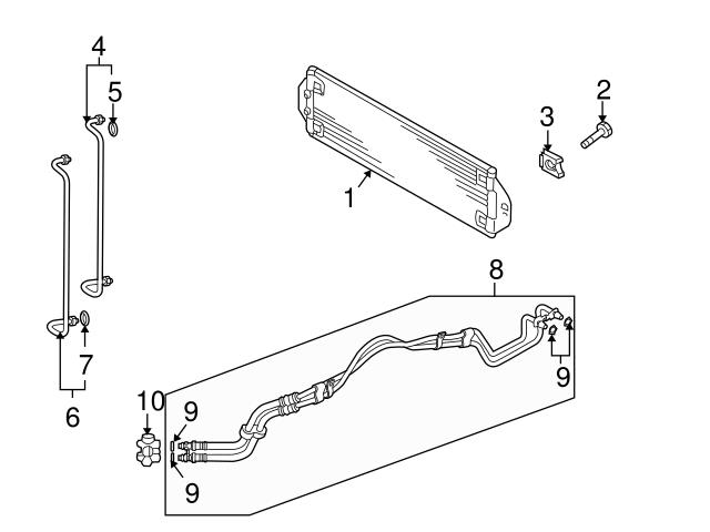 Genuine VW/Audi 7L0317027A Auto Trans Oil Cooler Thermostat - Audi, VW ...