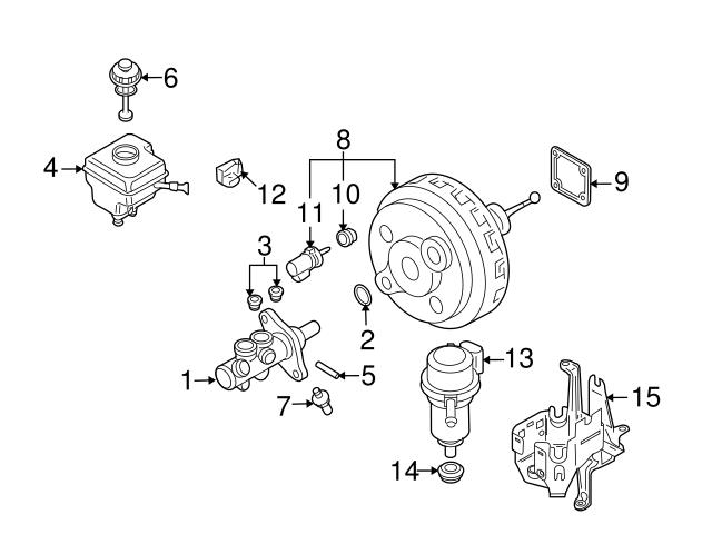 Genuine VW/Audi 7L0907597 Brake Fluid Pressure Sensor - VW | VW7L0907597