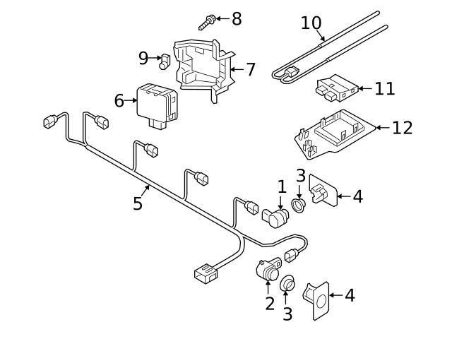 Genuine VW/Audi 83A807652A Liftgate Control Module Bracket - Audi  