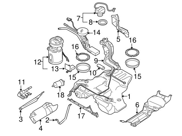 2008-2012 AUDI A4 A5 S4 S5 RS5 Fuel Pump Flange Sending Level Unit