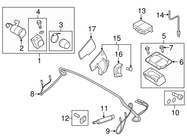 Genuine VW/Audi 8J7898702 Convertible Top Motor Repair Kit - Audi 