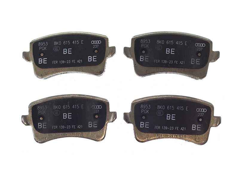 Genuine Audi 8K0698451A Brake Pad Set; Rear SKU: 1447186-VW-8K0698451A ...
