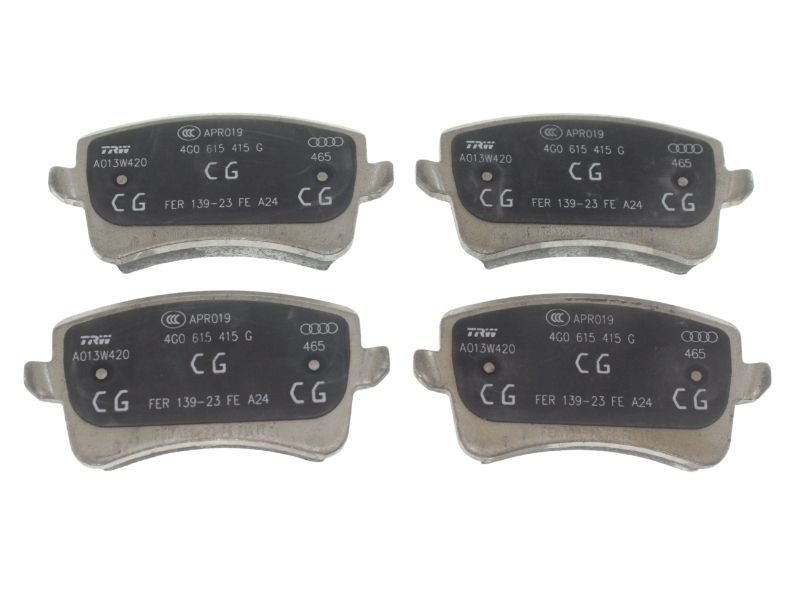 28点 a624x16， a605x8， a615x4 Brake Pad Set, disc brake - 13.0460-2748.2 ATE - 8K0698451D