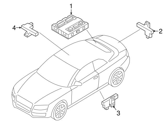 Genuine VW/Audi 8K0907064KP Keyless Entry Module - Audi | 8K0907064EP ...