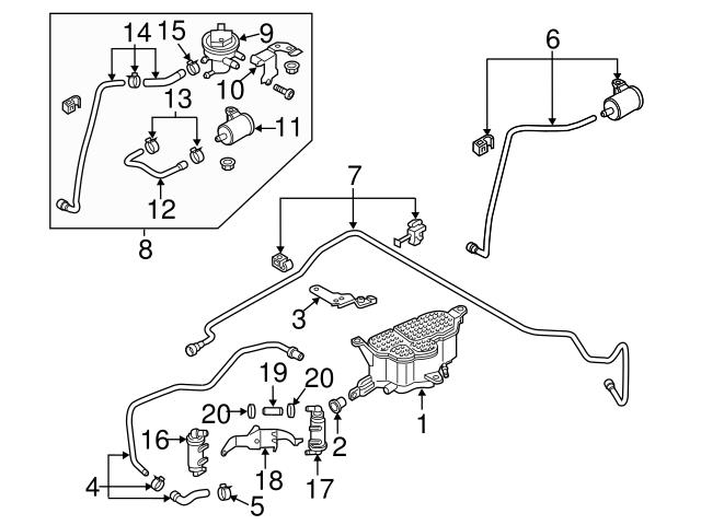 8R0201232E Genuine VW/Audi Vapor Canister Filter