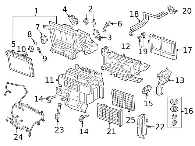 Genuine VW/Audi 8W0819011 HVAC Heater Core Heater Element