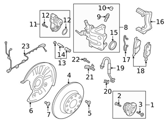 Genuine VW/Audi WHT003857C ABS Wheel Speed Sensor; Left, Left Rear ...