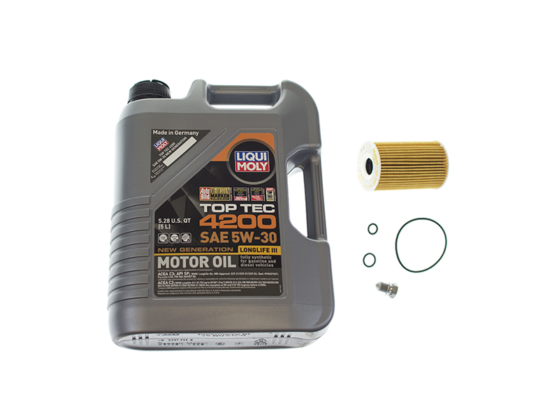 VW6OILFLTR1KIT Liqui Moly Top Tec 4200 + Mahle Oil Change Kit - 5W-30 Fully Synthetic